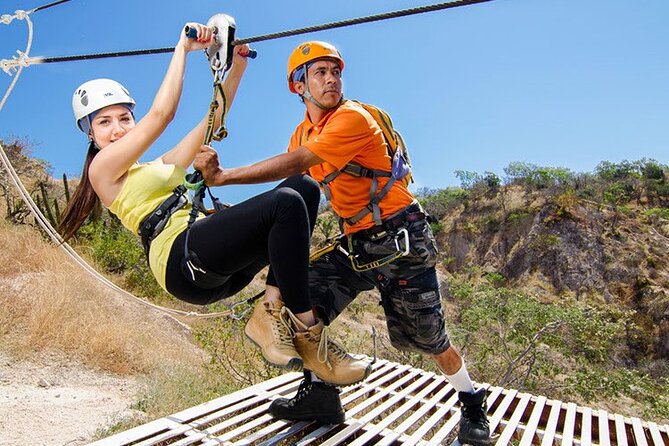 Zipline & Rappel Adventure in Cabo - Hiking upward before the fun begins