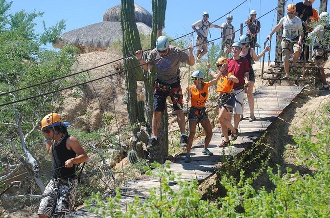 Ziplines and Rappelling at Costa Azul - The walking is the price of the views
